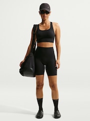 Nike Black Zenvy Light-Support Padded Longline Sports Bra - Image 1 of 6