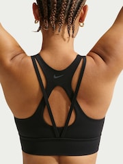 Nike Black Zenvy Light-Support Padded Longline Sports Bra - Image 4 of 6
