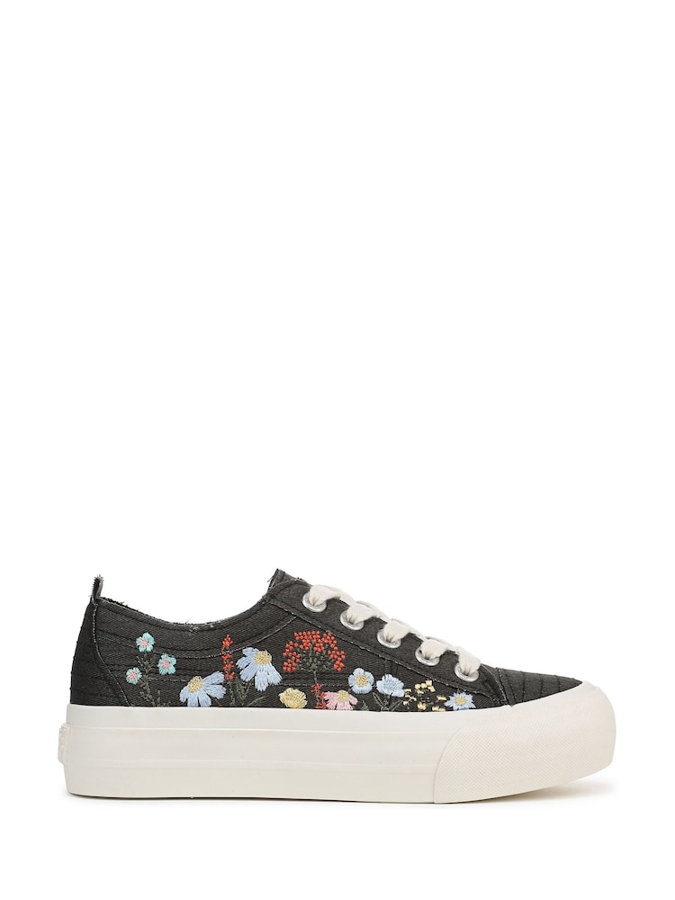 Blowfish Malibu Regular Fit Cream Sadie Sun Lace-Up Trainers - Image 1 of 7