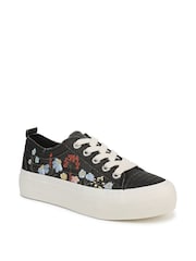 Blowfish Malibu Regular Fit Cream Sadie Sun Lace-Up Trainers - Image 3 of 7