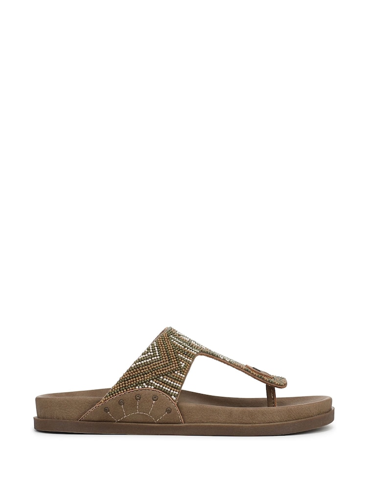 Braun - Blowfish Malibu Regular Fit Orange Lyric Toe Post Sandals - Bild 1 von 7 Braun - Blowfish Malibu Regular Fit Orange Lyric Toe Post Sandals - Bild 1 von 7