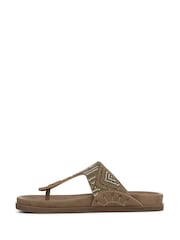 Braun - Blowfish Malibu Regular Fit Orange Lyric Toe Post Sandals - Bild 2 von 7