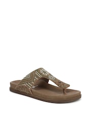 Braun - Blowfish Malibu Regular Fit Orange Lyric Toe Post Sandals - Bild 3 von 7