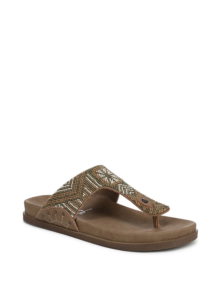 Blowfish Malibu Regular Fit Orange Lyric Toe Post Sandals - Image 3 of 7