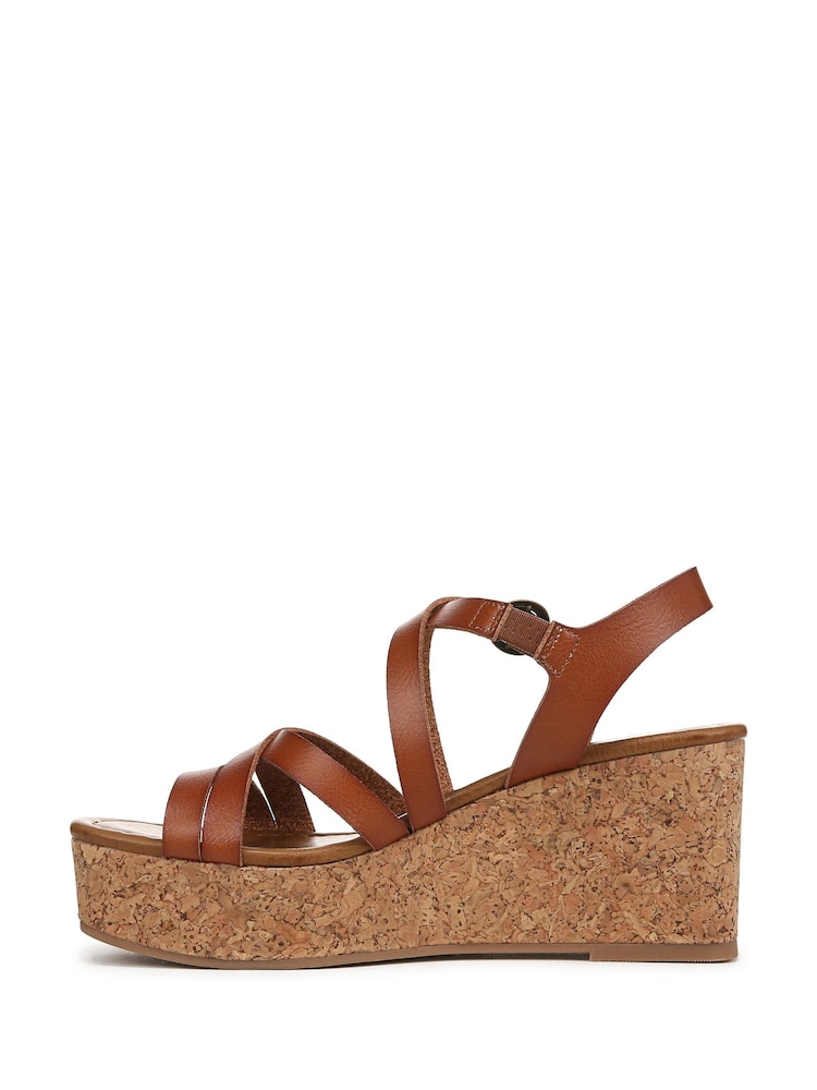Blowfish Malibu Regular Fit Gold Aurora Wedge Sandals - Image 2 of 7