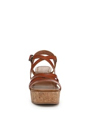Blowfish Malibu Regular Fit Gold Aurora Wedge Sandals - Image 4 of 7