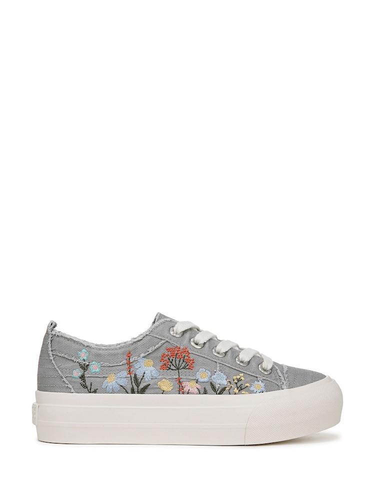 Blowfish Malibu Regular Fit Cream Sadie Sun Lace-Up Trainers - Image 1 of 7