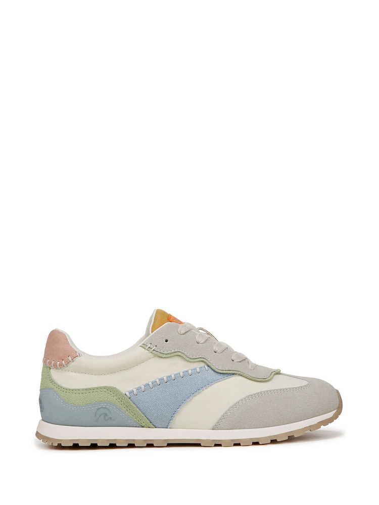 Blowfish Malibu Regular Fit  Valley Lace Up White Trainers - Image 1 of 7