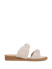 Blowfish Malibu Regular Fit Ashland White Slides - Image 1 of 7