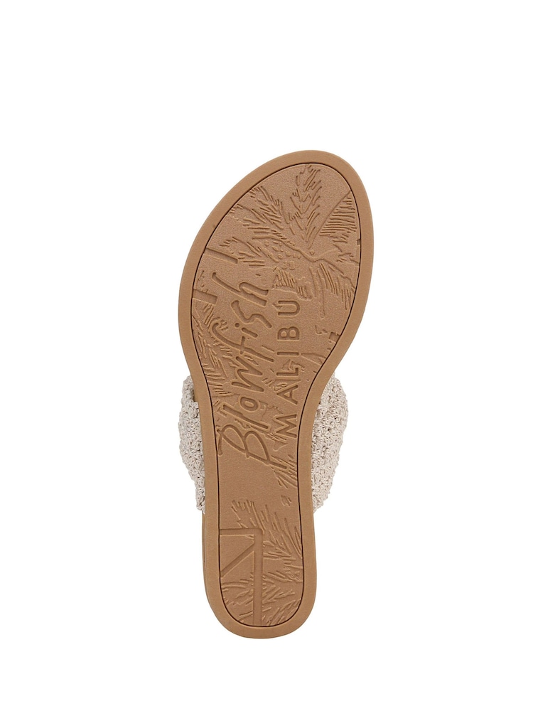Blowfish Malibu Regular Fit Ashland White Slides - Image 7 of 7