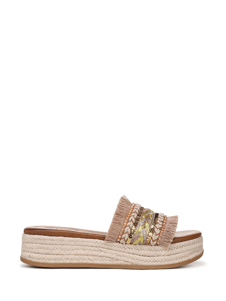 Blowfish Malibu Regular Fit Gold Miami Slides - Image 1 of 7