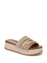 Blowfish Malibu Regular Fit Gold Miami Slides - Image 3 of 7