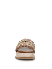 Blowfish Malibu Regular Fit Gold Miami Slides - Image 4 of 7