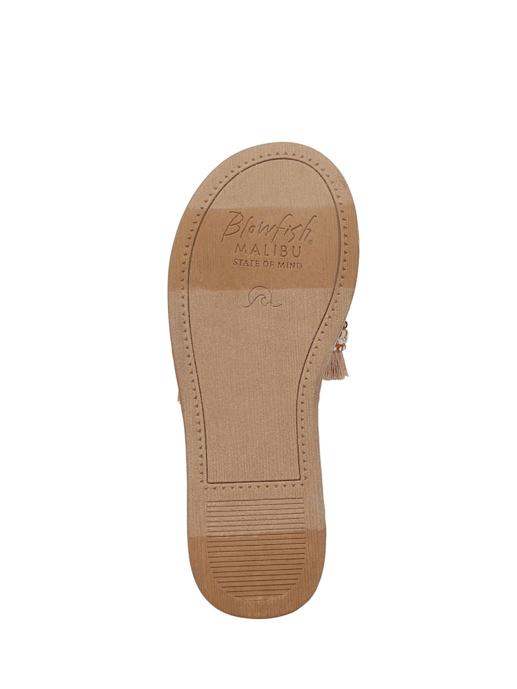 Blowfish Malibu Regular Fit Gold Miami Slides - Image 7 of 7
