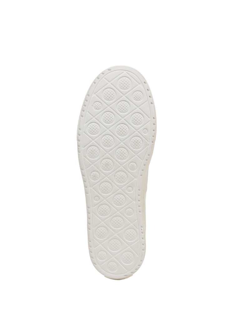 Weiß - Blowfish Malibu Regular Fit Green Super Smile Slip On Trainers - Bild 7 von 7