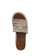 Blowfish Malibu Regular Fit Gold Miami Slides - Image 6 of 7