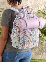 Maisie Floral Print 4 Person Picnic Backpack - Imaginea 4 din 6