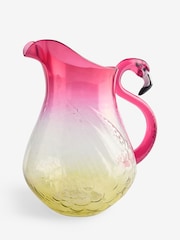 Pink/Yellow Flamingo Picnic Acrylic Jug - Image 1 of 1