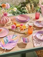 Set of 4 Multi Bright Picnic Acrylic Tumblers - Image 3 of 6