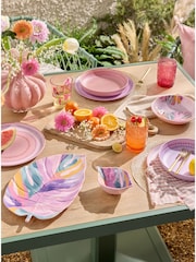 Set of 4 Multi Bright Picnic Acrylic Tumblers - Image 4 of 6