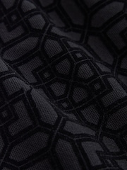 Black Regular Fit Smart Jaquard Polo Shirt - Image 7 of 7