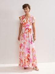 Phase Eight Pink Liana Burnout Dress - Image 1 of 7