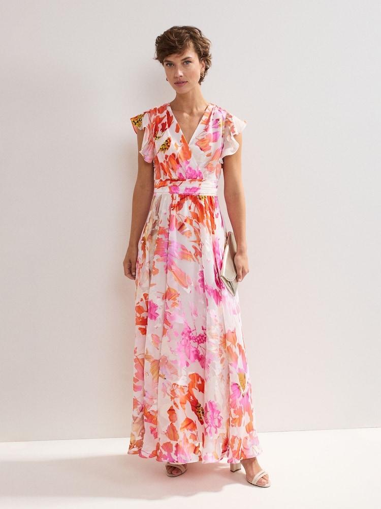 Phase Eight Pink Liana Burnout Dress - Image 1 of 7