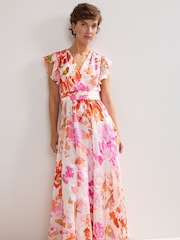 Phase Eight Pink Liana Burnout Dress - Image 3 of 7