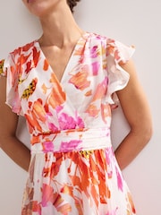 Phase Eight Pink Liana Burnout Dress - Image 4 of 7
