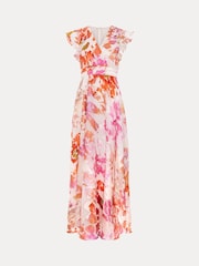 Phase Eight Pink Liana Burnout Dress - Image 7 of 7