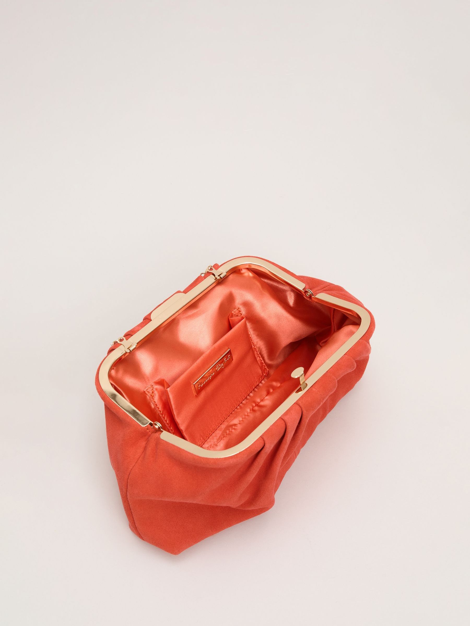 Buy Phase Eight Orange Suede Clutch Bag from Next USA