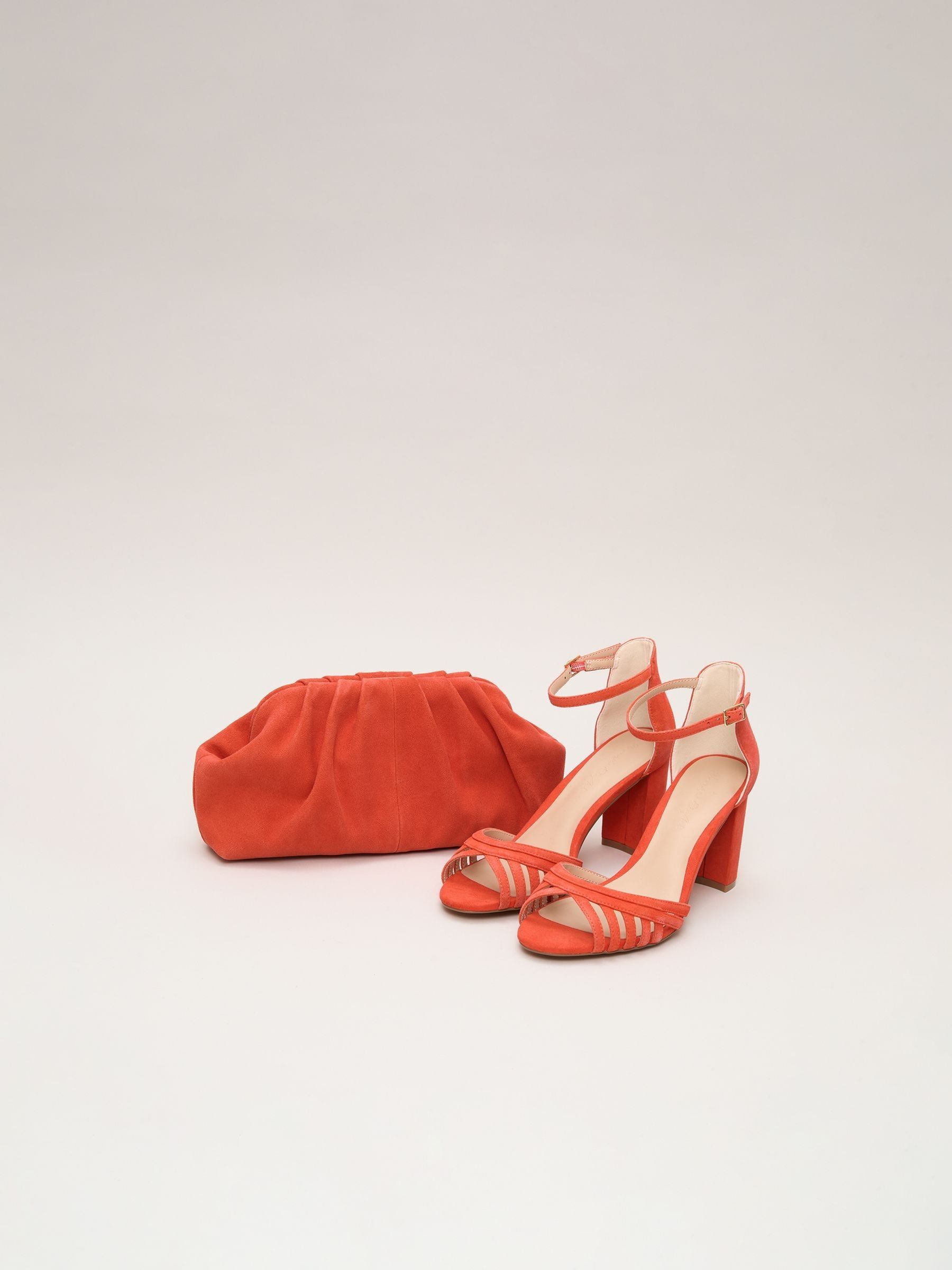 Buy Phase Eight Orange Suede Clutch Bag from Next USA
