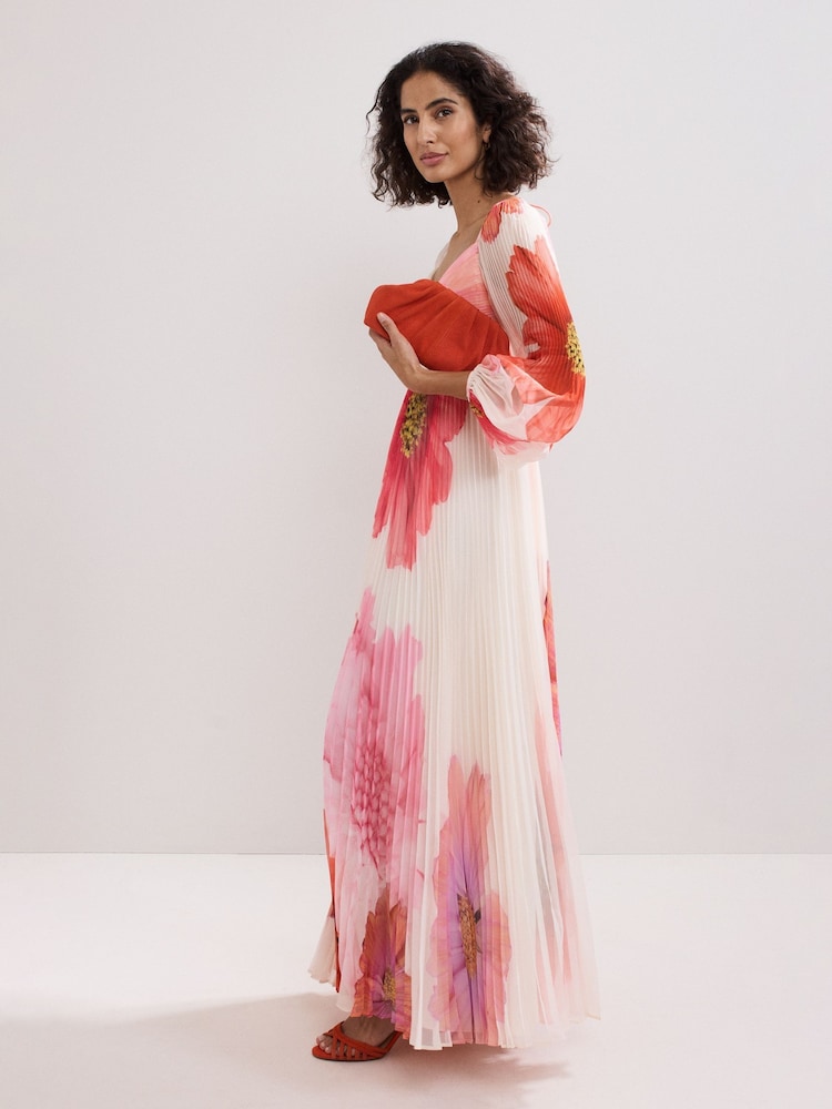 Phase Eight Suede Clutch Bag - صورة 7 من 7 Phase Eight Suede Clutch Bag - صورة 7 من 7