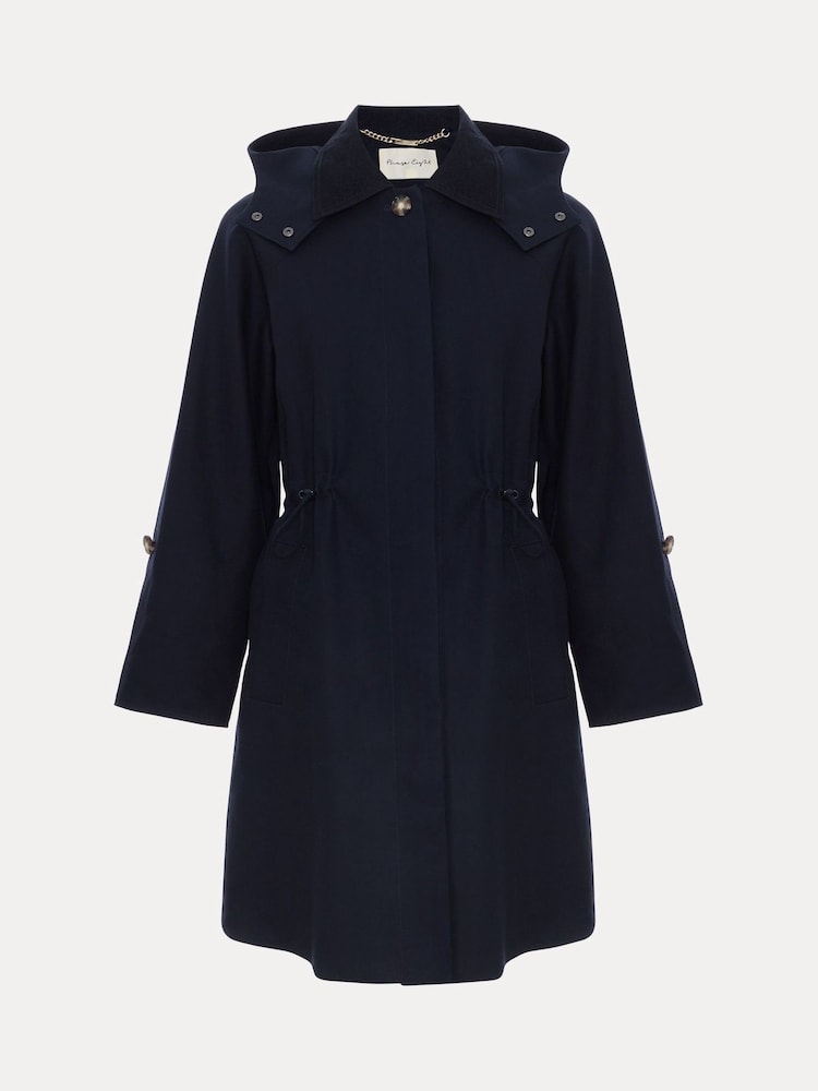 Phase Eight Blue Broddie Hooded Coat - Image 7 of 7 Phase Eight Blue Broddie Hooded Coat - Image 7 of 7