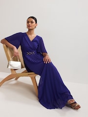 Phase Eight Purple Yasmina Maxi Dress - Image 6 of 7