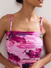 Phase Eight Pink Cassia Printed Dress - Image 4 of 7