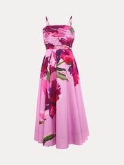 Phase Eight Pink Cassia Printed Dress - Image 7 of 7