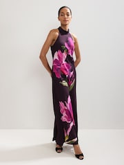 Phase Eight Pink Marcella Satin Dress - Image 1 of 7