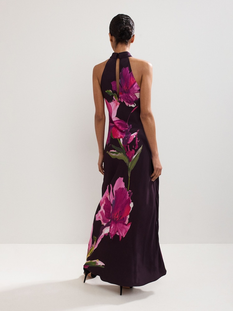 Phase Eight Pink Marcella Satin Dress - Image 2 of 7