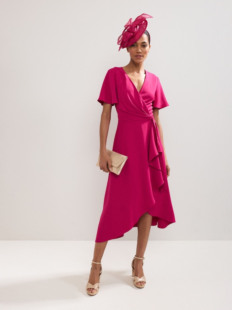 Phase Eight Pink Julissa Wrap Dress - Image 1 of 6