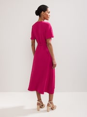 Phase Eight Pink Julissa Wrap Dress - Image 2 of 6