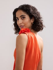 Phase Eight Orange Joseline Dress - Image 6 of 7