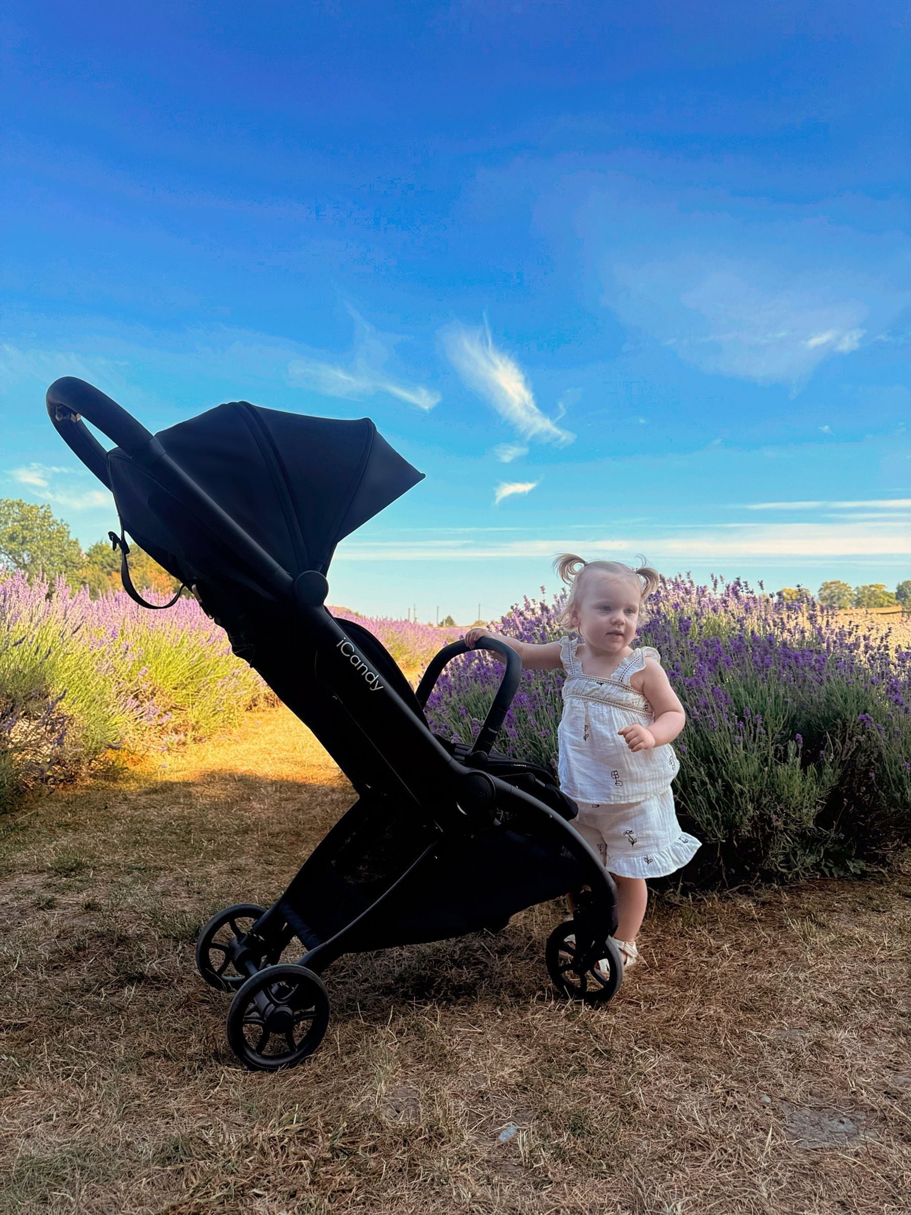 Icandy Black Pip Stroller Compact Fold Pushchair - Image 1