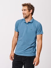 Aubin Blue Croft Polo Shirt - Image 1 of 4