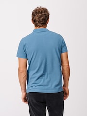 Aubin Blue Croft Polo Shirt - Image 2 of 4