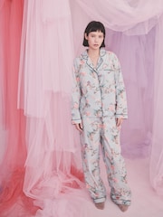 Cath Kidston Cotton Button Through Woven Pyjamas - Imaginea 1 din 8