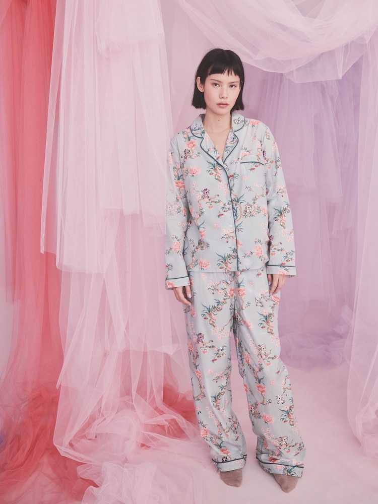 Cath Kidston Cotton Button Through Woven Pyjamas - Imaginea 1 din 8