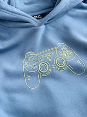 Blue Controller Older Boys Graphic Print Hoodie (3-16yrs) - Image 3 of 4