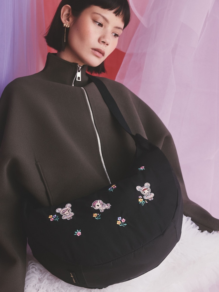 Cath Kidston Black Tokidoki Sling Cross-Body Bag - Image 1 of 8