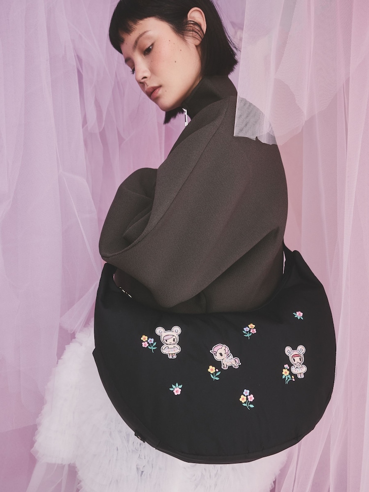 Cath Kidston Black Tokidoki Sling Cross-Body Bag - Image 2 of 8